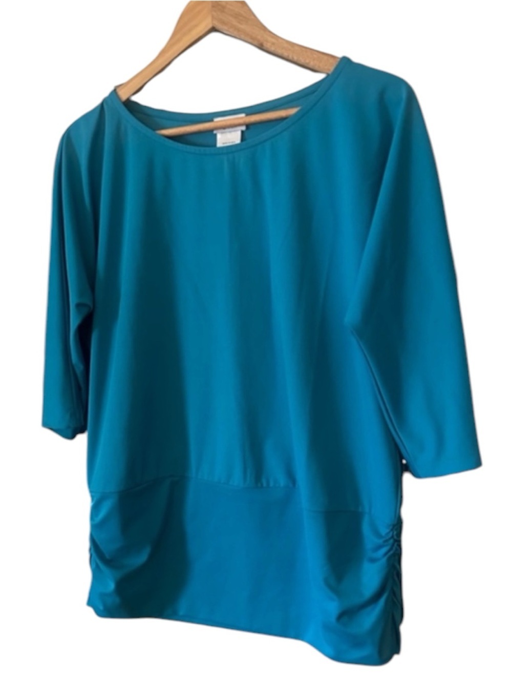 Monroe & Main Top Women's Size XL Teal 3/4 Sleeve
